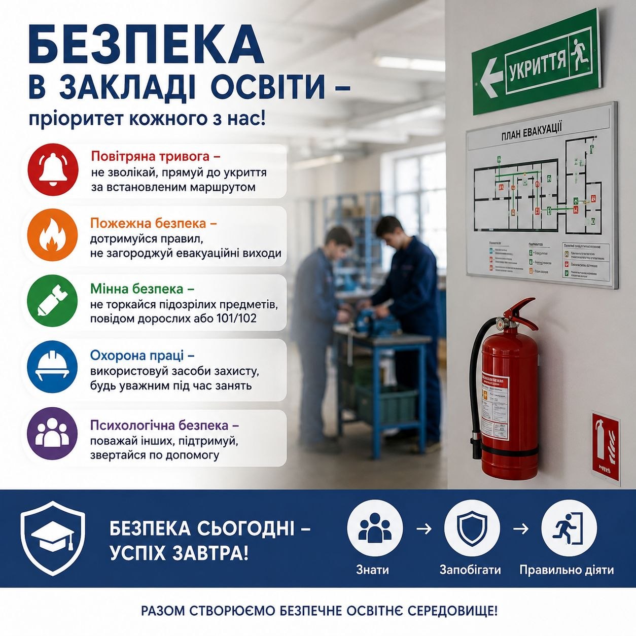 Безпека учасників освітнього процесу: основні ризики та заходи їх мінімізації